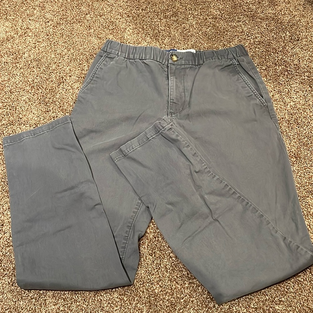 Slim-fit Pull-on blue chino pants